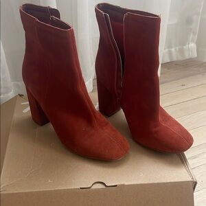 Urban Outfitters Bold Red Heeled Boots